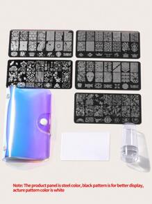 8pcs Nail Art Template Set - Multicolor - View 2