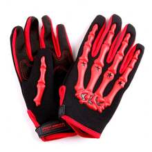 1Storm Adult Motocross Gloves Motorcycle BMX MX ATV Dirt Bike Bicycle Skeleton Cycling Gloves CE04 Blue - Red - View 4