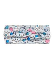 3入組卡通心形＆聽診器＆圖案頭帶,適用於兒童日常戶外活動 - 白色 - 查看 4