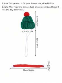 2 Miếng Chuột đồng Mũ & Giáng sinh Khăn quàng cổ Bộ Vui Mũ đội đầu cho thú cưng Đối với Nhỏ bé Thú cưng - Nhiều màu - Xem 2