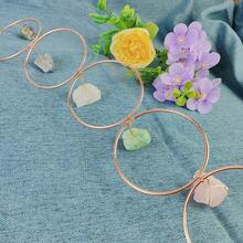 天然水晶七輪寶石牆壁房間裝飾原石吊墜生命樹冥想裝飾掛飾療癒靈氣瑜伽石靈性能量家居裝飾禮品 - 1pc - 查看 4