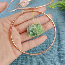 天然水晶七輪寶石牆壁房間裝飾原石吊墜生命樹冥想裝飾掛飾療癒靈氣瑜伽石靈性能量家居裝飾禮品 - 1pc - 查看 3