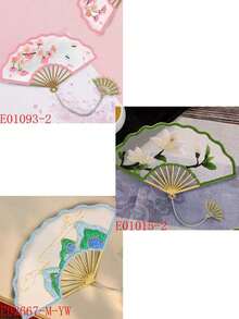 1套diy手繡書籤套件,附手繡繡環和隨機顏色繞線板 - 彩色 - 查看 4