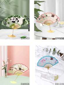 1套diy手繡書籤套件,附手繡繡環和隨機顏色繞線板 - 彩色 - 查看 3