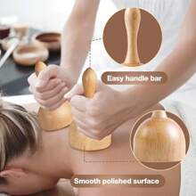 Wood Therapy Massage Tools 6-In-1 Massager Wooden Massager For Body Shaping Massage Tool Set