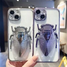 通用手機殼支撐貼和鍍鉻昆蟲形縮疊可摺疊支架,帶背膠貼 - 綠色 - 查看 5