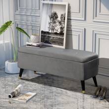 Storage Benches & Ottomans - Grey - View 5