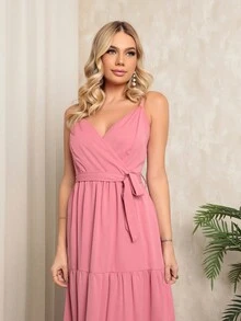 Women Dresses - 粉色 - 查看 2