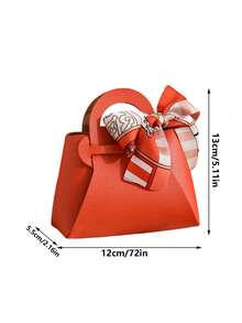 1 件皮革糖果盒婚禮禮品袋,創意結婚禮物糖果袋 - 粉色 - 查看 9