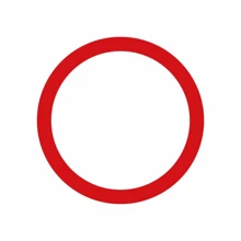 Fashionable Men's Large Silicone Circular Wristband, Couple Accessory - Red - View 12