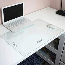 廚房客廳透明桌面保護餐桌墊防油防水耐熱 Pvc 軟玻璃長方形墊適用於咖啡桌、電視櫃 - 40cmx60cm - 查看 2