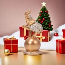 1pc Golden Elephant Ornament For Home Decoration, As Handicraft, Festival Gift, Tabletop Decor - Gold - View 5