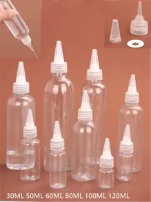 1/5/10pcs Empty Plastic Squeezable Dropper Bottle, Rinse Bottle, Liquid Packaging Container, 30ml/50ml/60ml/100ml/120ml Capacity, Essential For Cosmetics Packaging, Beauty Salon, Travel