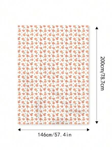 1pc Waterproof Nordic Style Ins Rectangular Tablecloth With Floral Print, For Home & Picnic & Coffee Table - BDK-z7078 - View 6