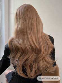 Rượu sâm banh Dài Tóc giả Tóc mái Tóc giả tổng hợp Đối với phụ nữ , Lỏng lẻo Dợn sóng Tóc giả Chống nóng Sợi tổng hợp Chất xơ Tóc Thay thế Tóc giả Cho bữa tiệc Hằng ngày - Rượu sâm banh - Xem 4