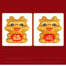 2pcs Random Color Chinese Dragon Year Toy Coin Bank With Components - Multicolor - View 3