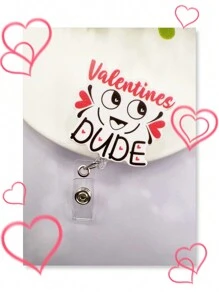 1pc Cute English Letter Lanyard For Work Id Card, Nurse Badge, Bus Pass, Keychain - Multicolor - View 2