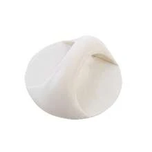 1 Piece Of Minimalist Perforated Plastic Handle, Window, Door Handle, Wardrobe, Cabinet, Drawer, Adhesive Handle - White - View 5