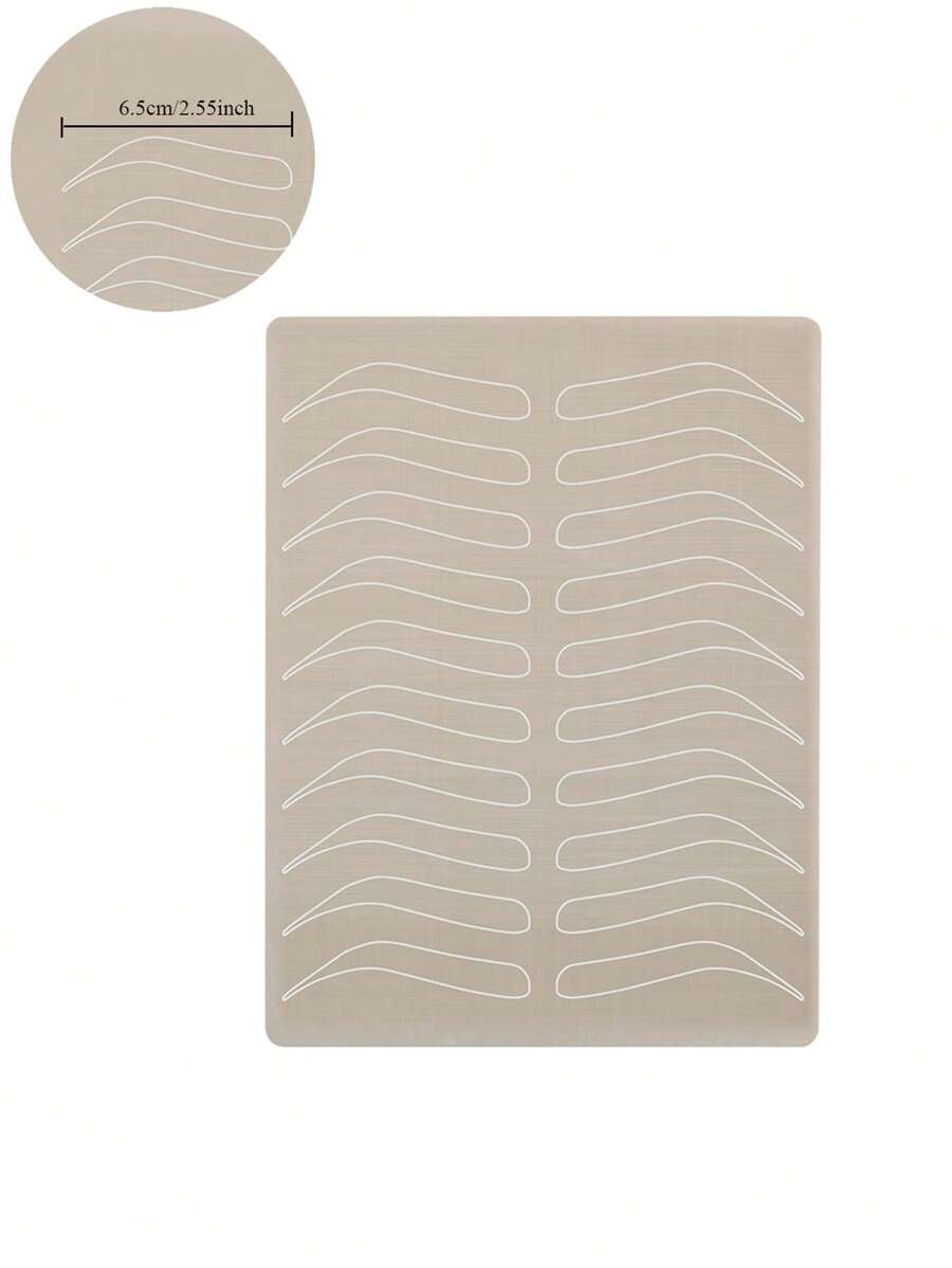 1 件紋身練習皮膚,6.5 厘米微刀片練習皮膚用於紋身眉毛,紋身用品適合初學者和經驗豐富的紋身藝術家培訓皮膚,雙面均可使用 - 灰色 - 查看 1