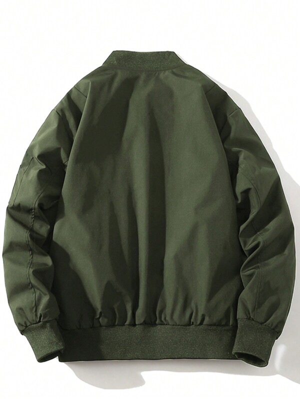 Men'S Thin, Breathable, Casual Baseball Collar Jacket For Spring And