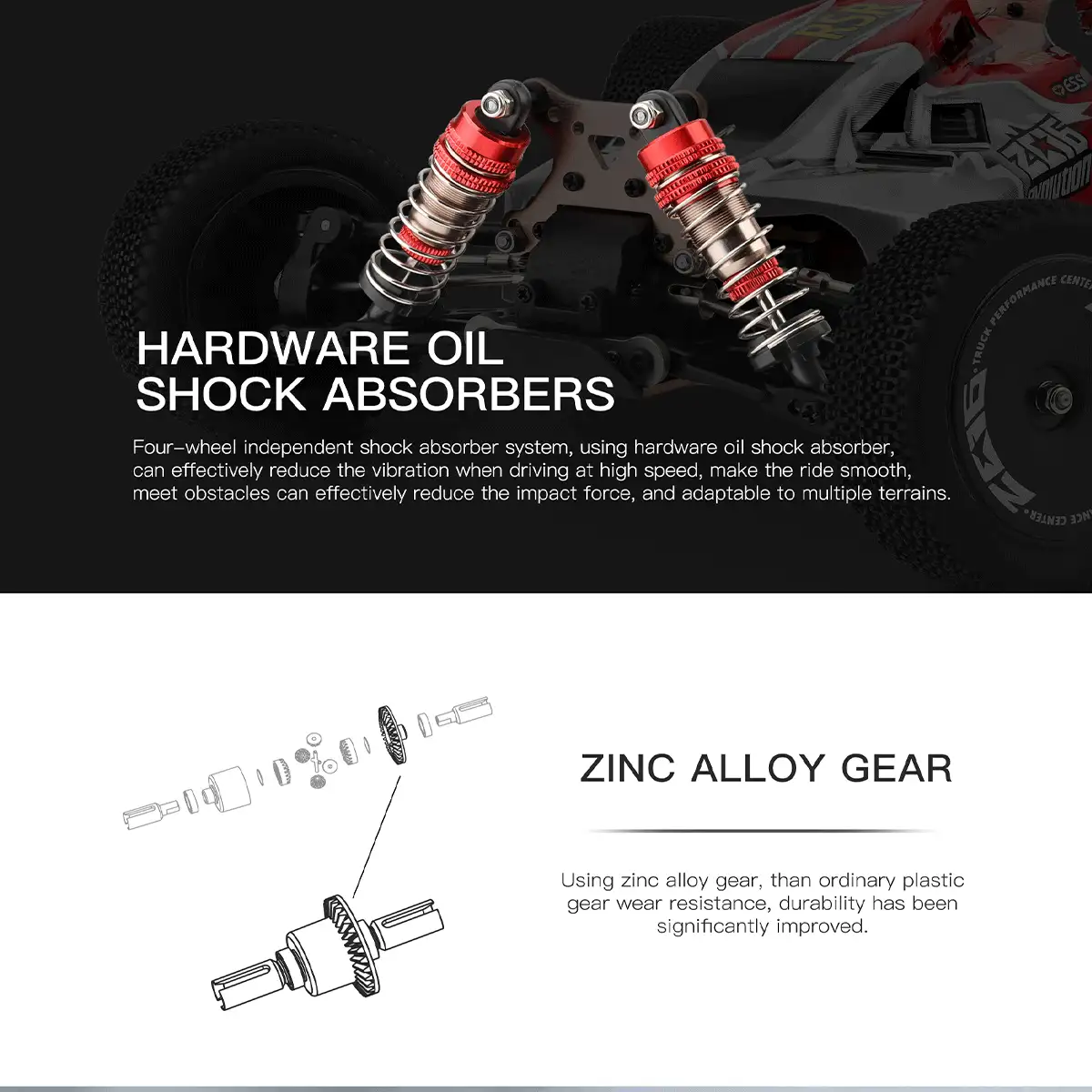 WLtoys 1/14 144001 RC Car 60KM/H 4WD Electric High Speed Racing Vehicle Off-Road Remote Control Car Toys For Kids - Green - View 5