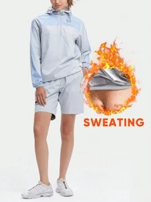 HOTSUIT Tuta Sauna Per Donne Per Esercizi In Sauna, Fitness In Palestra, Anti-sudore Con Cappuccio Per Perdita Di Peso, Abbigliamento Sportivo Dimagrante, Set Sportivo Attivo