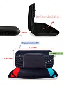 1 Set Vivid Floral Pattern Nintendo Switch Game Console Carrying Case & Protective Cover - Multicolor - View 10