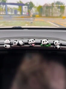 5入組熊貓形狀汽車貼紙 - 彩色 - 查看 4