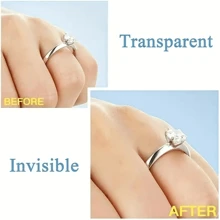 12pcs Invisible Ring Size Adjusters For Loose Rings, Ring Guard & Ring Sizer, Must Have Wedding Ring Accessories - Transparent - View 6