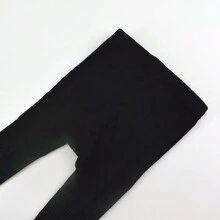 1pc/2pairs/Set Children's Basic Leggings Girls' Spring/Autumn Jumpsuit Tights, Summer Section Toddler Simple Style Thin Tights For Girls, Baby Toddler Leggings Socks - Black - View 5