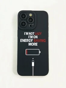 1pc Charging Capable, Printed, Black Evil Eye Pattern, Matte, Camera Protection Phone Case Compatible With IPhone - Multicolor - View 3