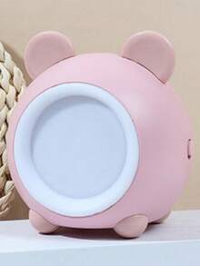 可愛的卡通動物熊形led觸控調光夜燈,適用於臥室睡眠床邊裝飾 - 粉色 - 查看 3