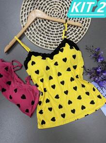 Women Tank Tops & Camis - Màu vàng - Xem 1