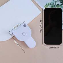 Cinta Métrica Para Medidas Corporales, Cinta Métrica Suave Retráctil Para Cintura, Brazos, Pecho Y Piernas, 1 Ud. - Blanco - Ver 2