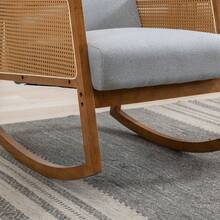Comfortable Rocking Chair For Living Room - Light Grey - View 6