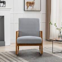 Comfortable Rocking Chair For Living Room - Light Grey - View 2