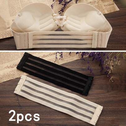 2 Miếng Bras Máy mở rộng Cái móc Dây đeo , Đàn hồi Mềm mại NỮ Màu Khỏa thân Bras Trở lại Khép kín Gia hạn Dây đeo , Xương cá Vai Quây Bras Enhancer , Bras Trở lại Dây đeo Giá đỡ Với Co giãn , 3 Móc , Của phụ nữ Đồ lót Phụ kiện ( Chỉ một Cái móc Dây đeo )