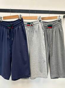 Men Shorts - Màu xanh hải quân - Xem 4