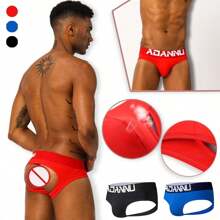 Hombre Suspensorio Tipo Tanga Levanta Glúteo Sexy Bóxer - Azul - Ver 1
