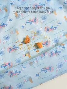 1 件兒童防水圍兜 - 黃色 - 查看 5