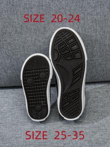 OPOEE Children's Canvas Athletic Shoes, Classic High Top Sneakers With Laces, Versatile Sports Shoes For Casual Wear And Skateboarding