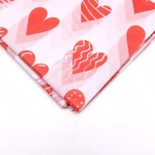 1set 10 Sheets 20x26 Inch Cracked Heart Pattern White Background Wrapping Paper For Valentine'S Day, Birthday, Wedding, Party Gift Packaging - Cracked Heart On White Background - View 7