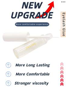 Asiteo 1 lọ 5ml Keo dán mi giả cải tiến mới, khô nhanh, trong suốt, chống thấm nước và bền lâu. - Trong sáng - Xem 2