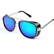 新款时尚防风时尚眼镜男女双光束复古个性眼镜 - 彩色 - 查看 17