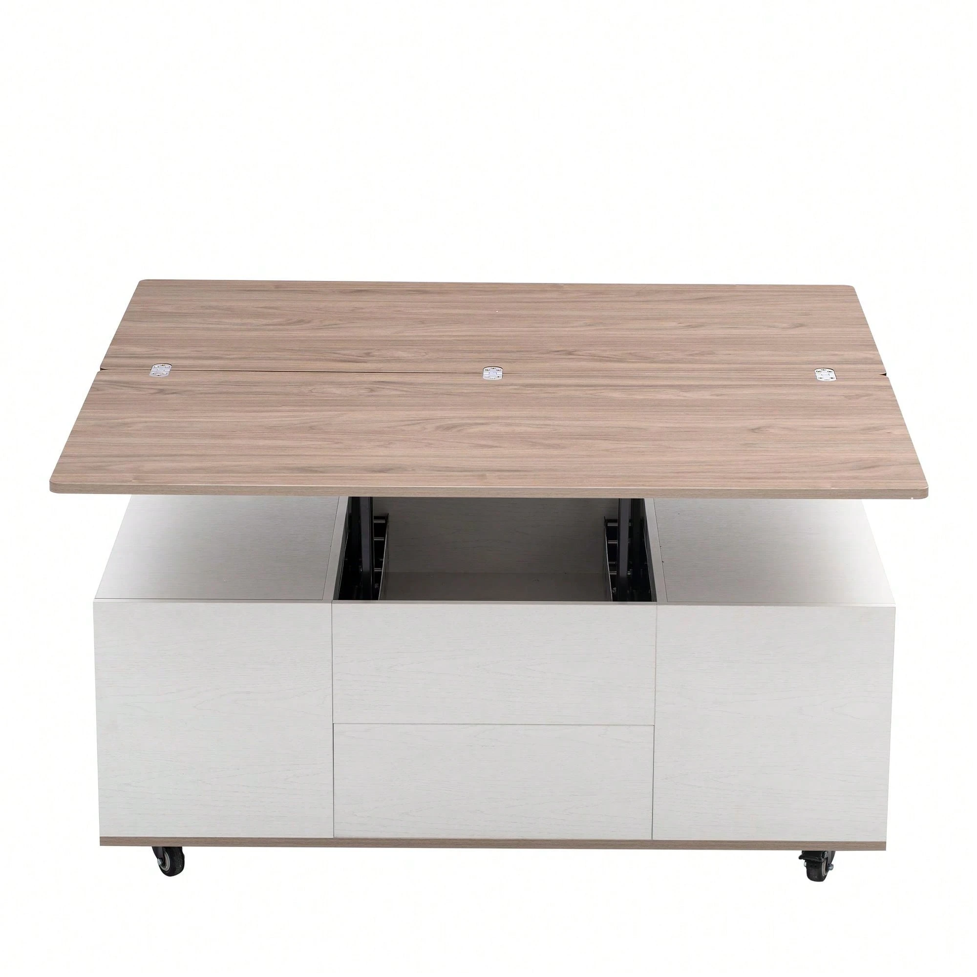 Modern Lift Top Coffee Table Multi Functional Table With 3 Drawers In