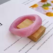 1 Pieza Brazalete De Acrílico Exagerado Con Patrón De Mármol De Estilo Europeo Y Americano Adecuado Para Usar Diariamente En Mujeres Y En Fiestas De Baile