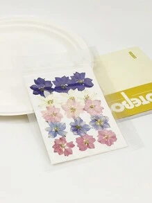 1包/15張天然乾燥壓花,用於樹脂模具,樹脂裝備套件,相簿,指甲,珠寶模具,製作蠟燭,皂,相框,手提包diy - 多色 - 查看 5