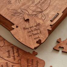 20 块木制心形拼图，印有我爱你的理由，浪漫情人节礼物，给她的惊喜礼物，女朋友礼物，周年纪念礼物 - 不含木盒 - 查看 9