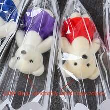 熊形香皂薔薇花束,情人節,感恩節,父親節,母親節禮物,適用於朋友,婚禮,家居裝飾,臥室裝飾 - 紫色 - 查看 2