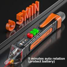 1PC Non-Contact Plastic Electric Pen With InstructionsBlack Smart DisconnectMeasures 12-1000 Volts ACEMeter Pen For Circuit Maintenance - Black - View 2